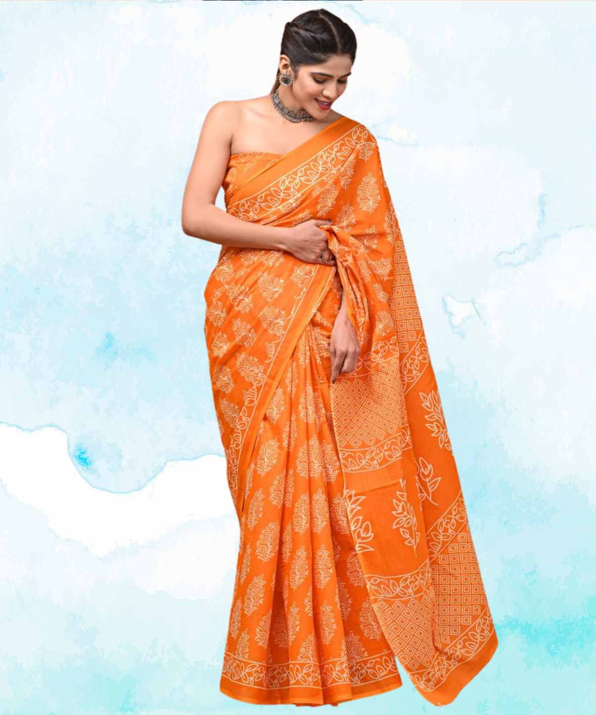 Cotton Mulmul Saree