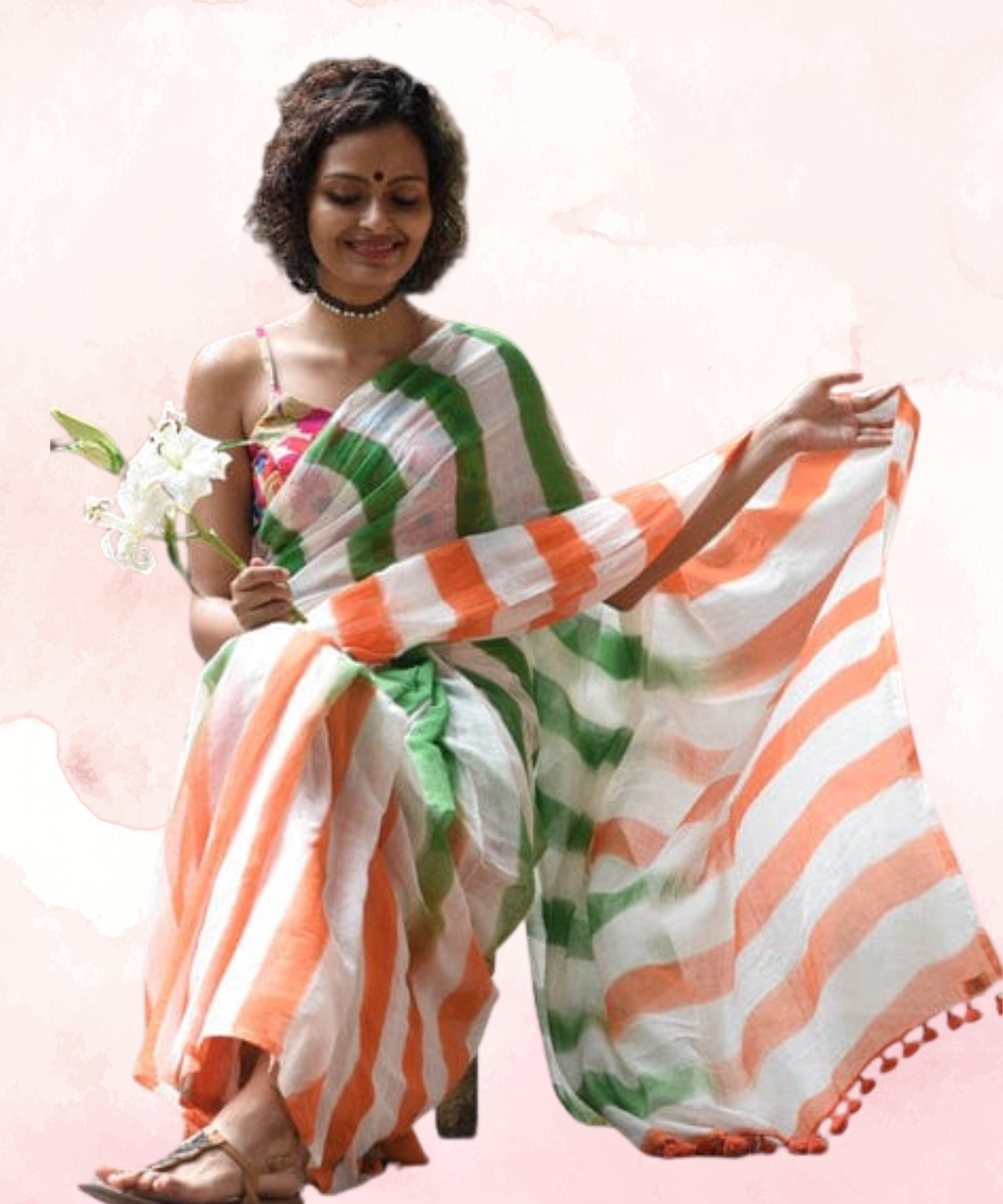 Linen Saree