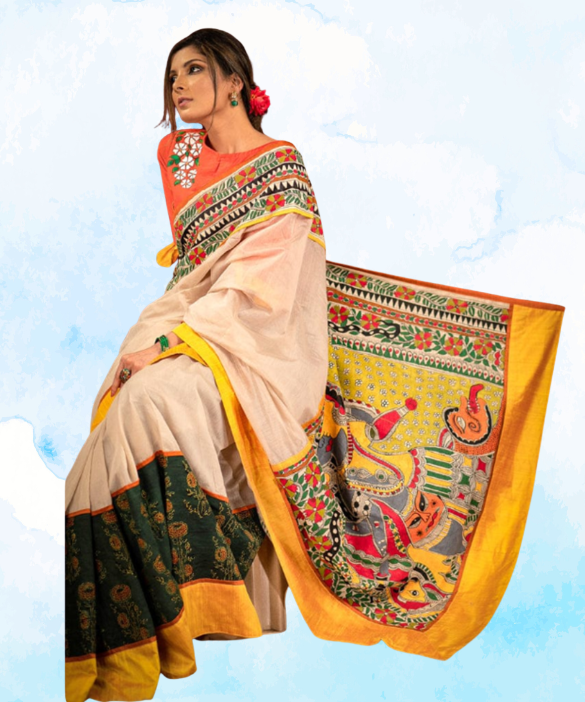 Linen Saree