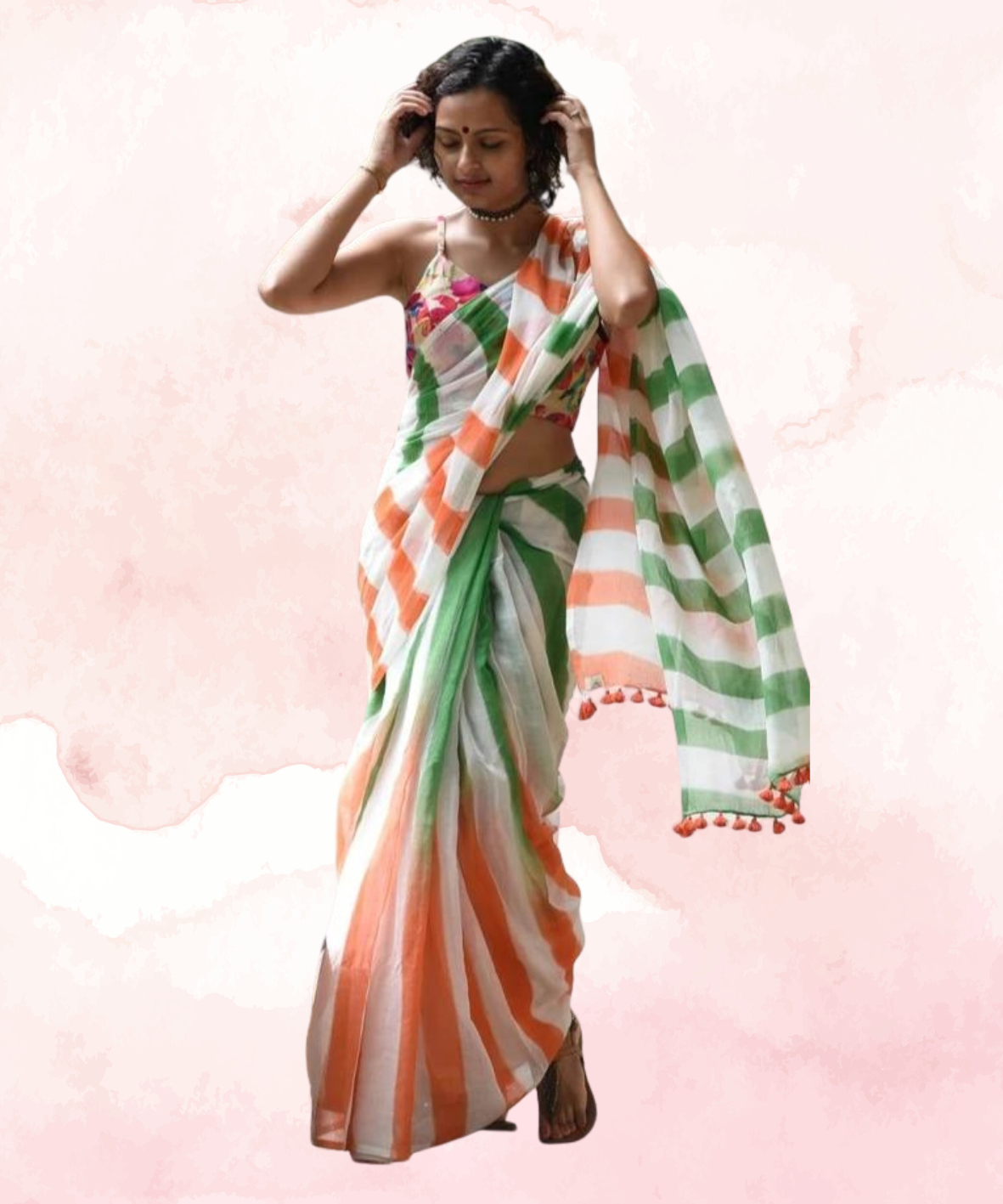 Linen Saree