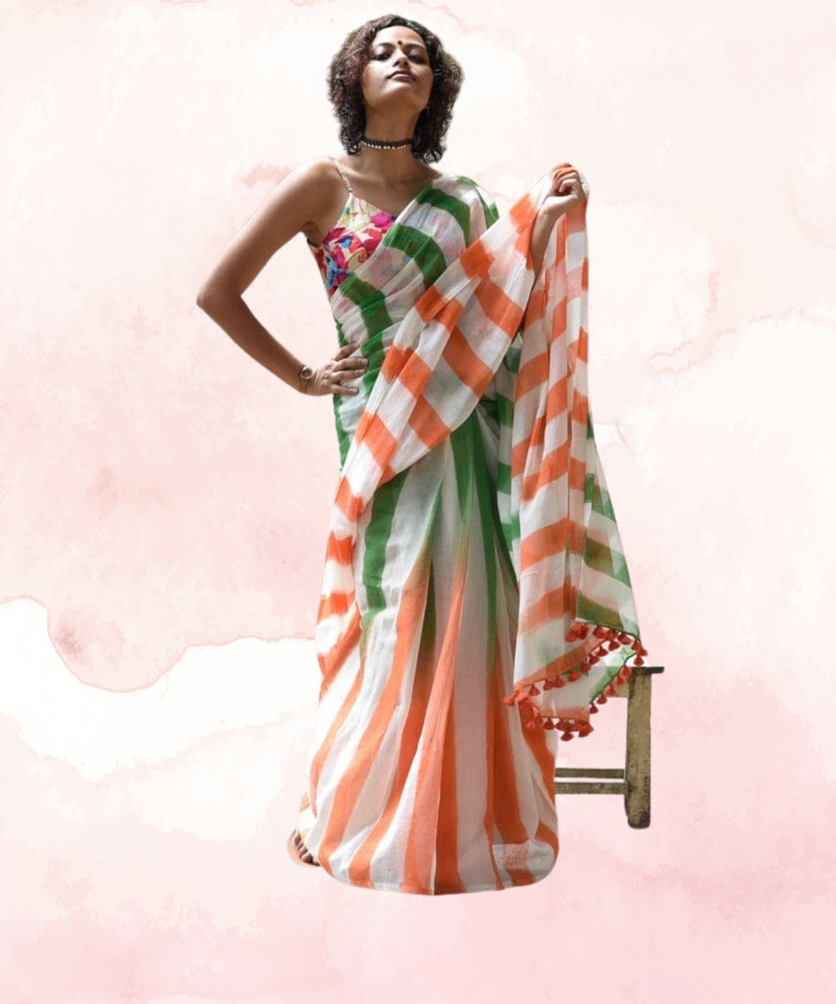 Linen Saree