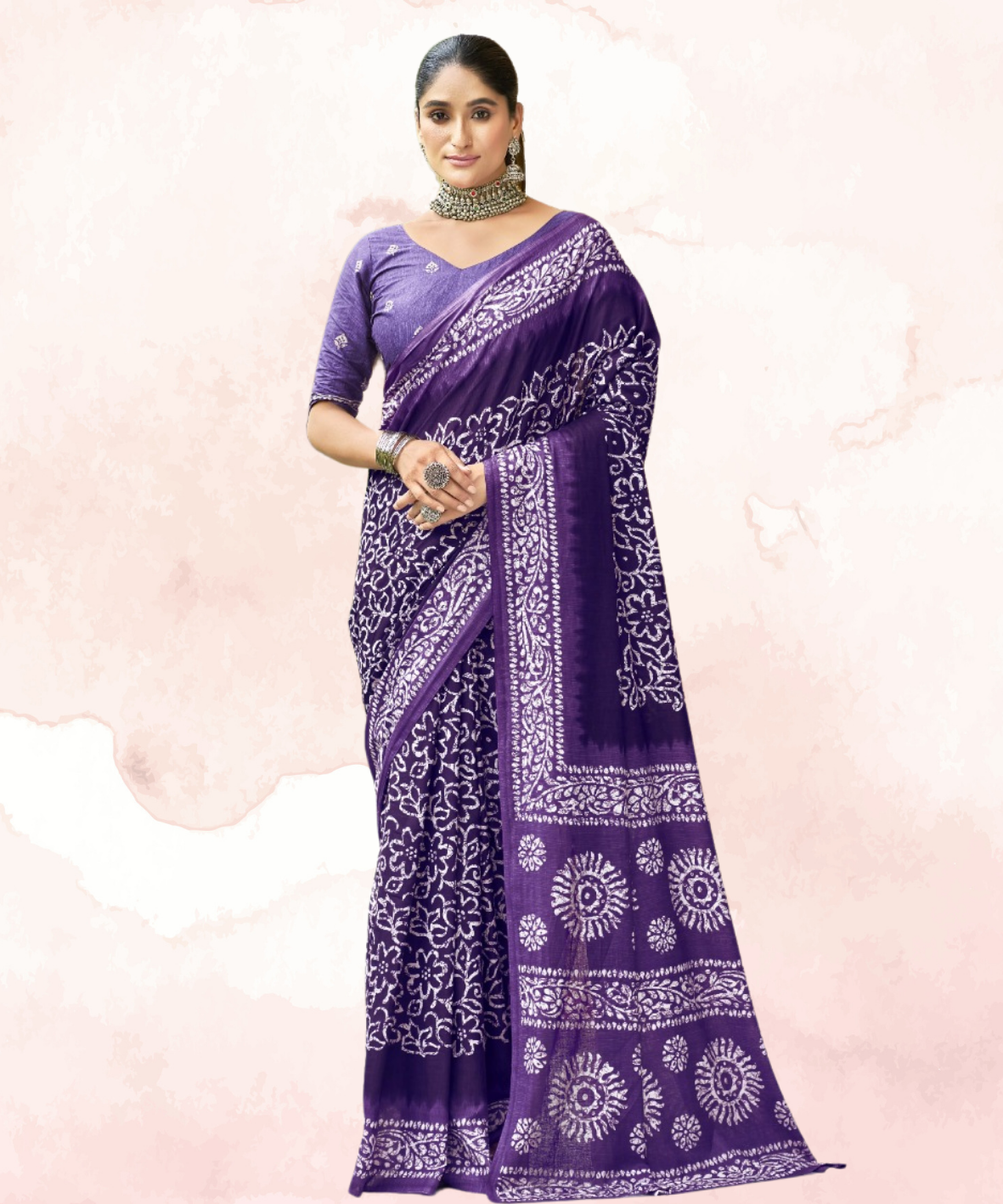Linen Saree