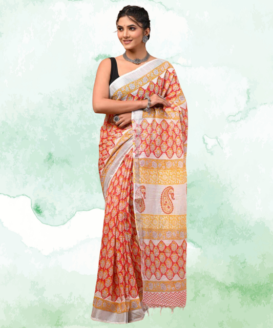 Linen Saree