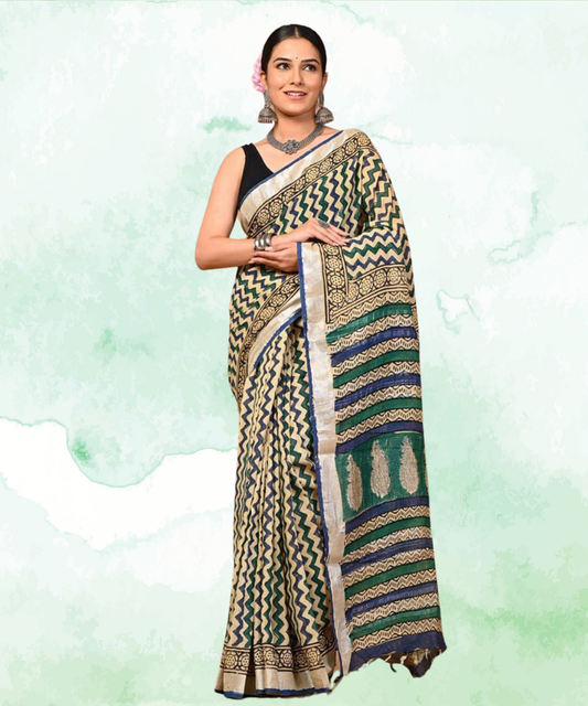 Linen Saree