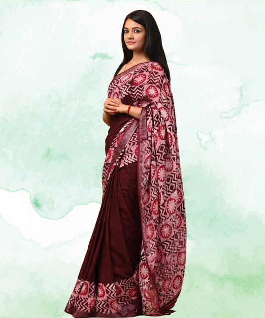 Linen Saree