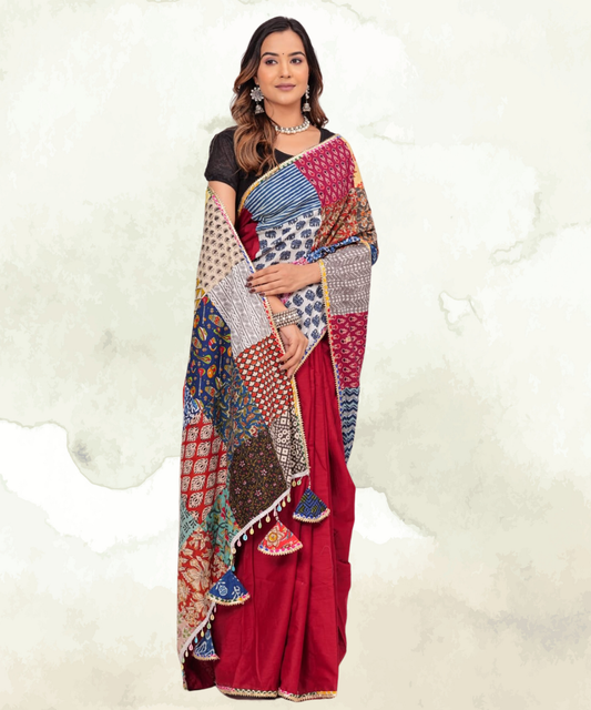 Patchwork Saree