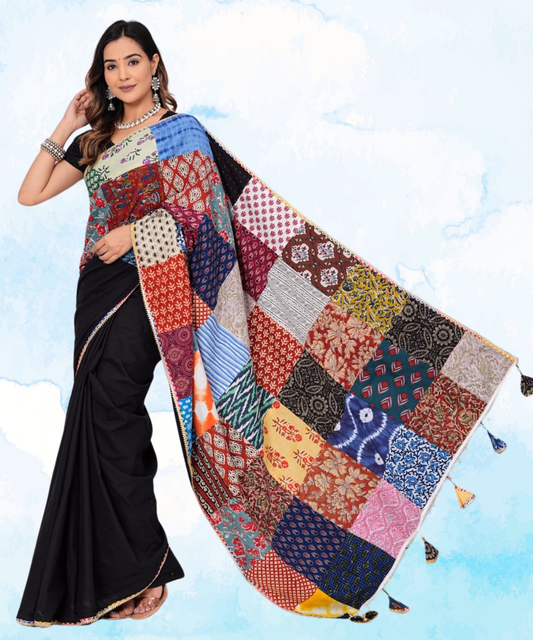 Patchwork Saree