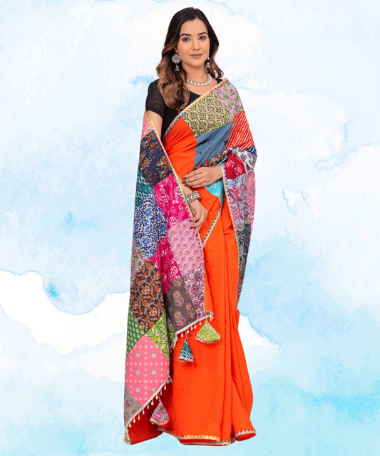 Patchwork Saree
