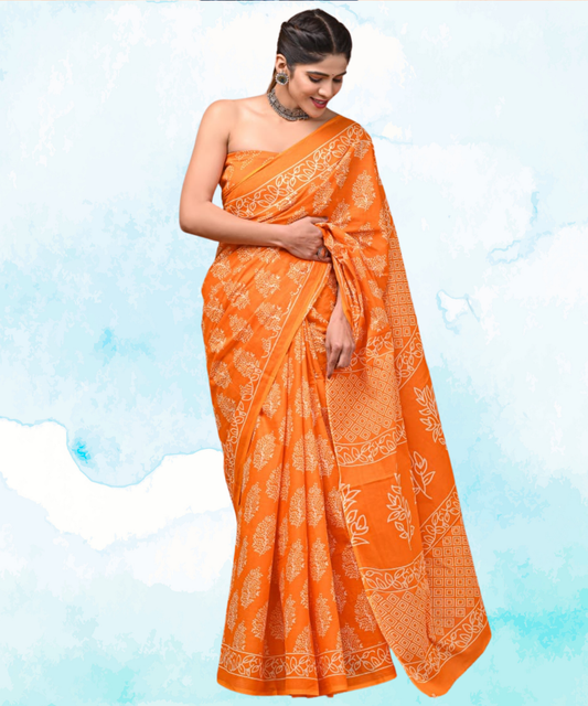 Cotton Mulmul Saree