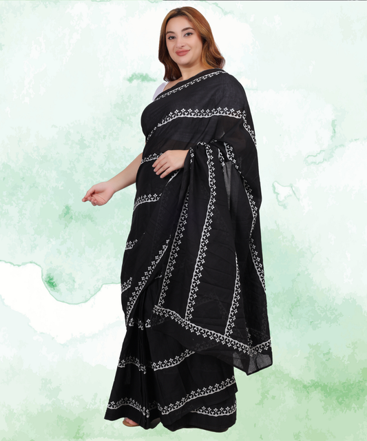 Cotton Mulmul Saree