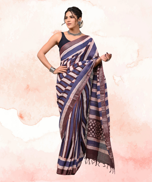 Linen Saree