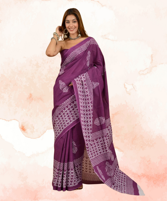 Cotton Mulmul Saree