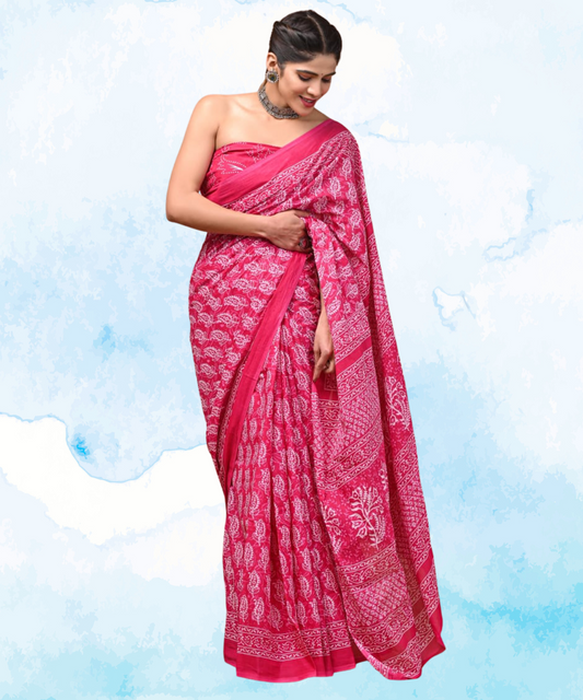 Cotton Mulmul Saree