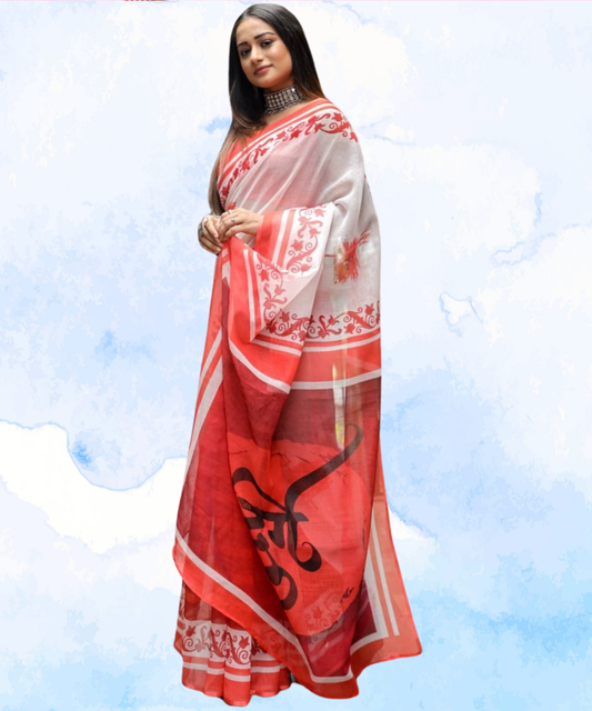 Linen Saree