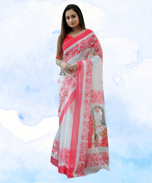 Linen Saree