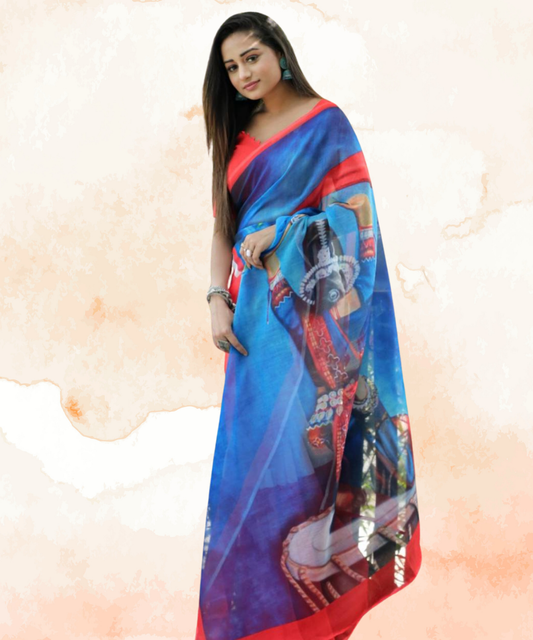 Linen Saree